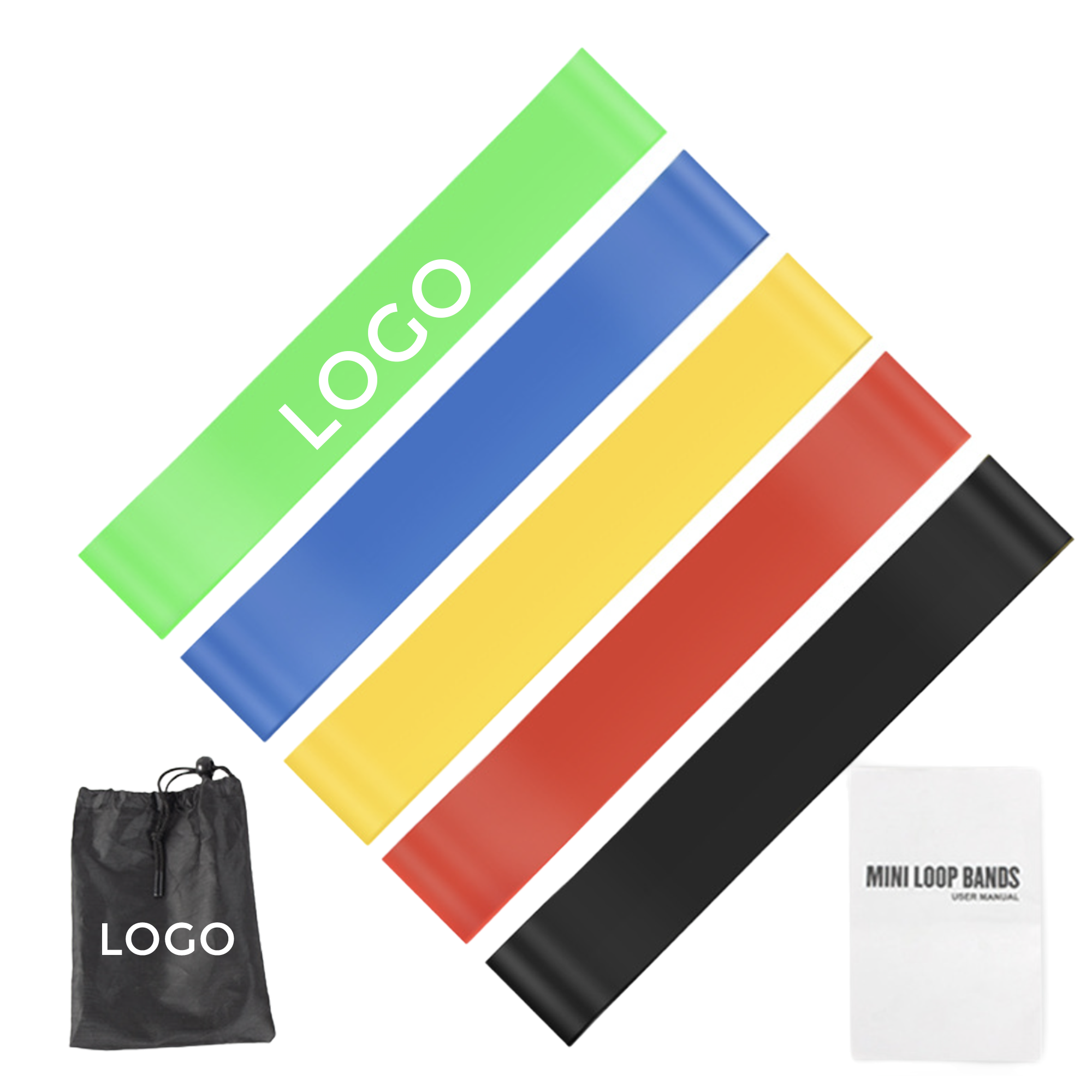 MOQ 50 PCS Durable Yoga Resistance Band 2