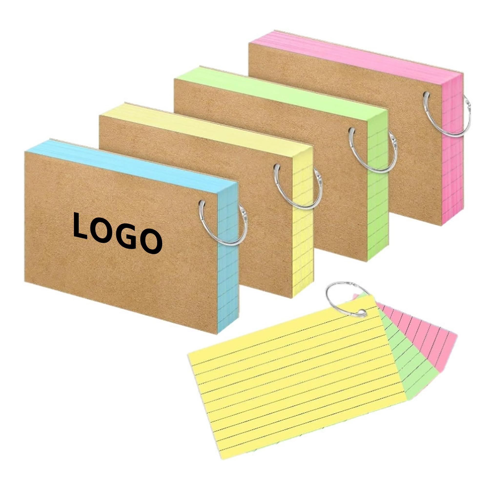 Flash Cards With Binder Ring 3