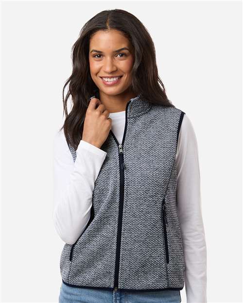 Women's Jasper Jacquard Fleece Vest - NE731W 6