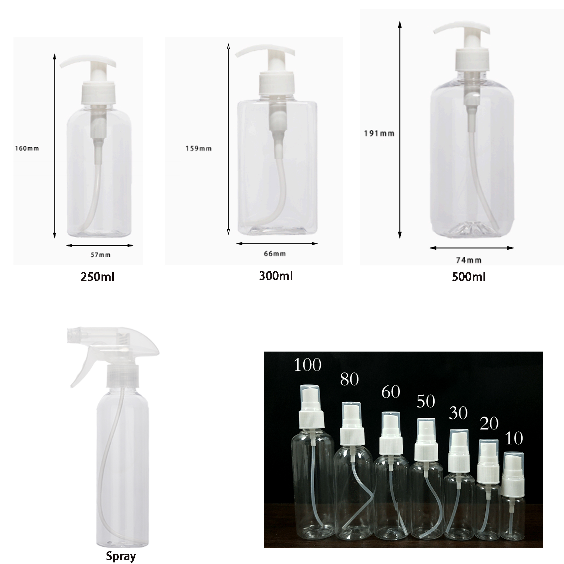 8 OZ Hand Sanitizer Bottle with pumb(250 ML) 1