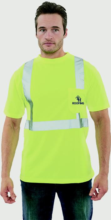High Visibility Safety Short Sleeve Shirt, Blank