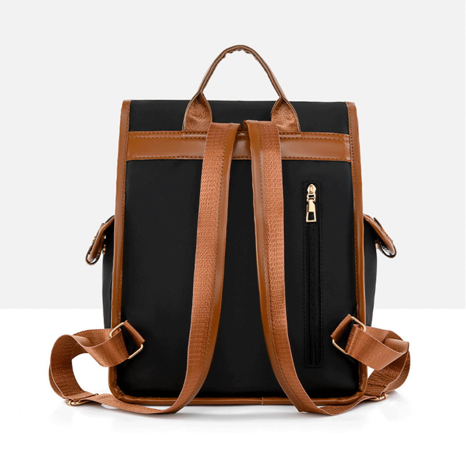 Oxford PU leather casual and large capacity backpack 16
