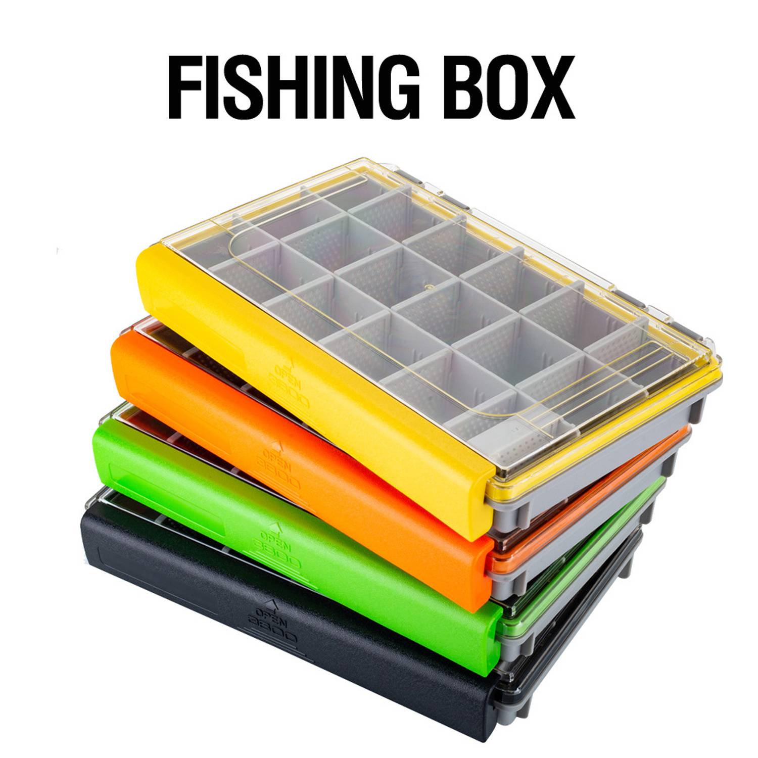 Waterproof Plastic Lure Fishing Tackle Box 7