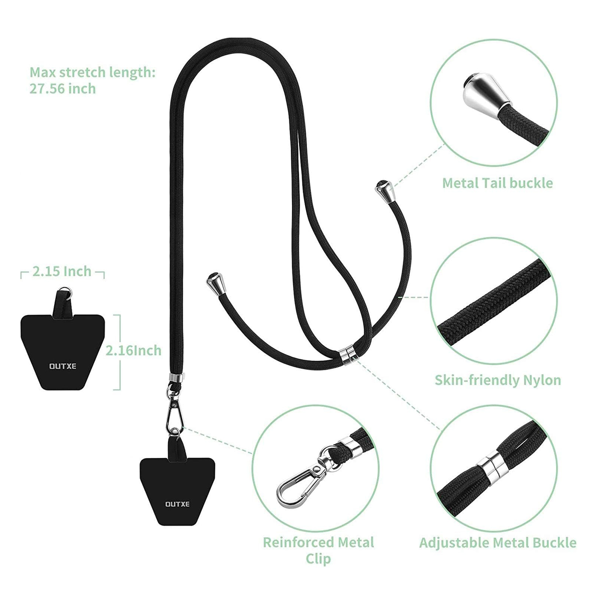 Adjustable Phone Lanyard Neck Strap Holder 3