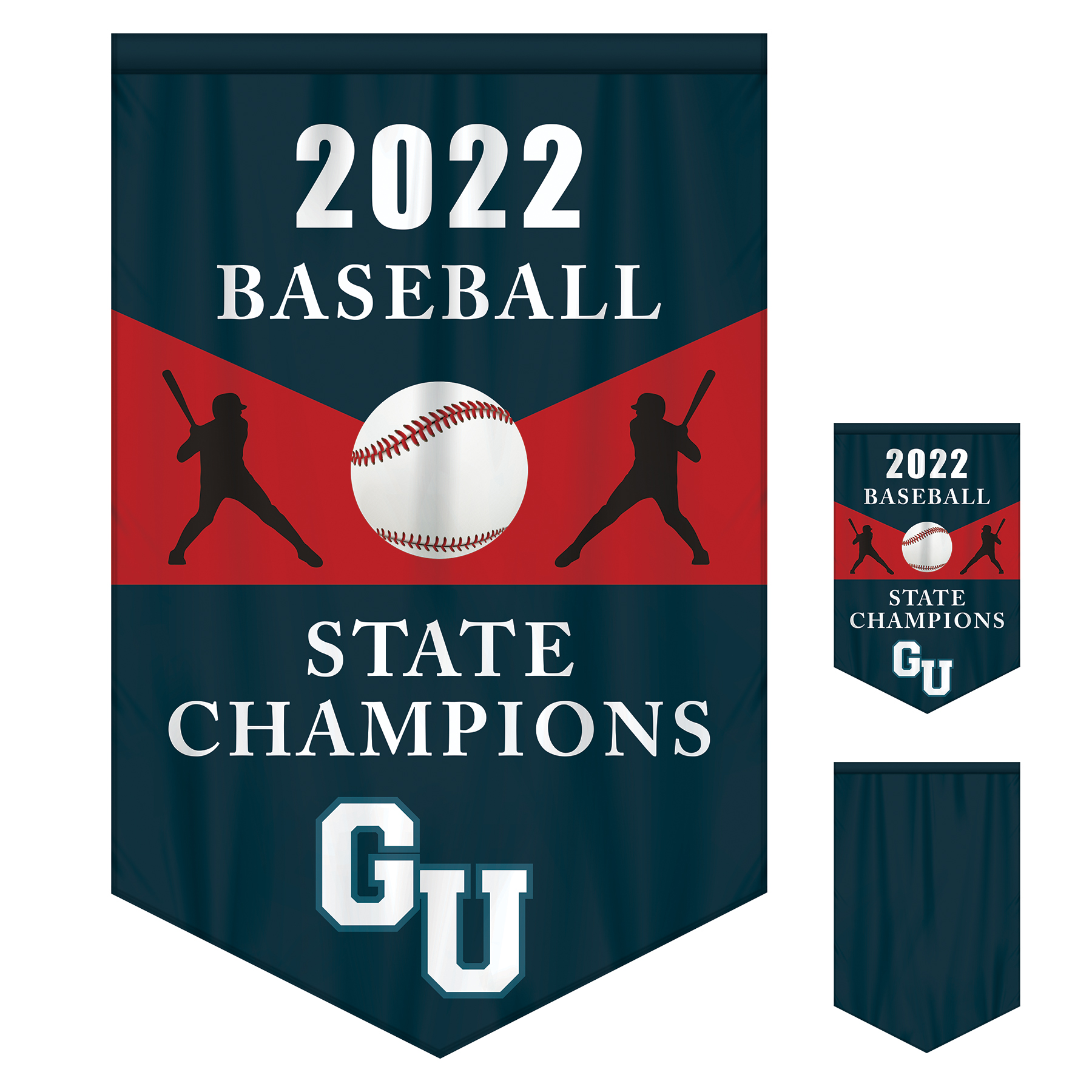 4' x 6' Championship Banner Single Sided with Backliner V-Cut 4