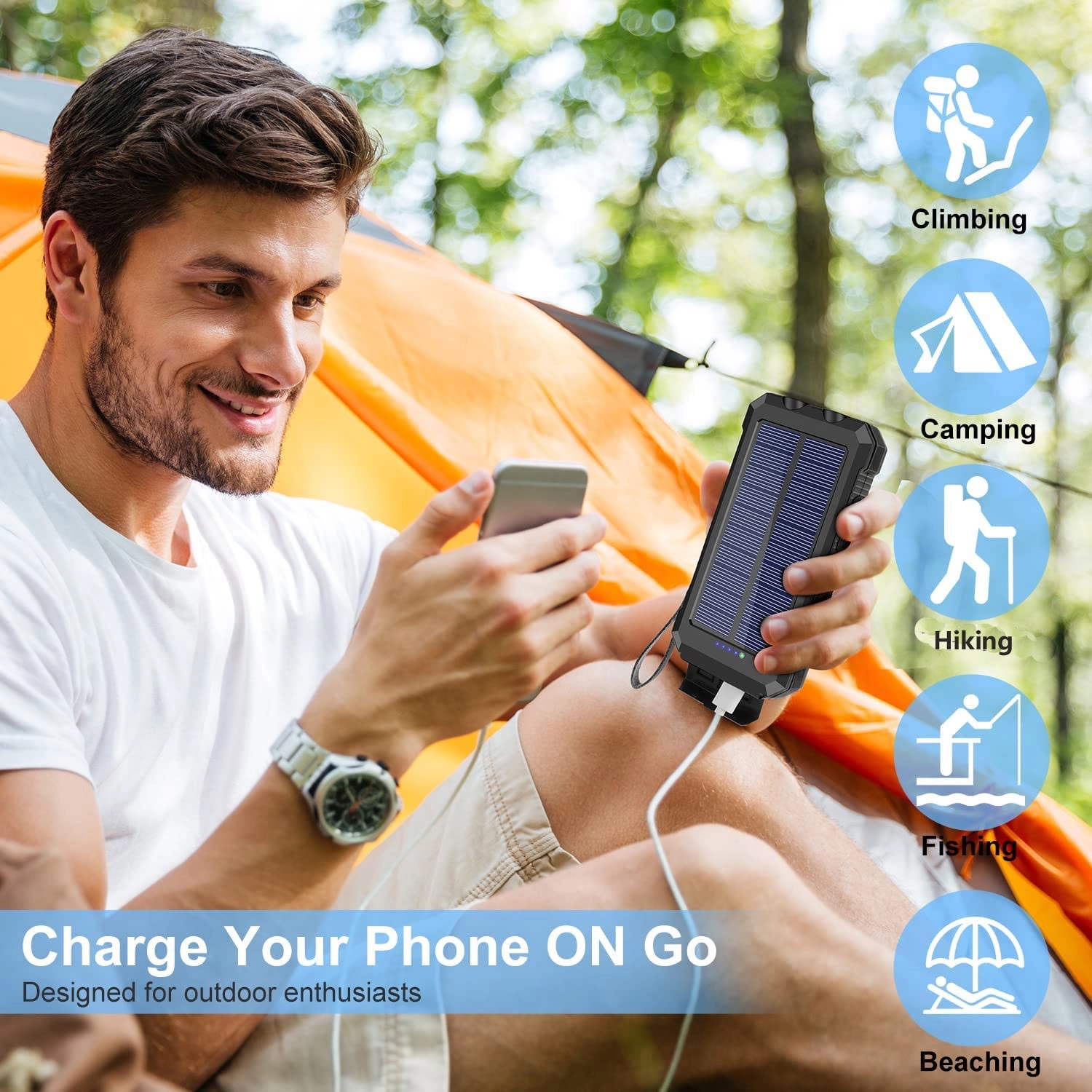 Portable Solar Power Bank - Domestic 5