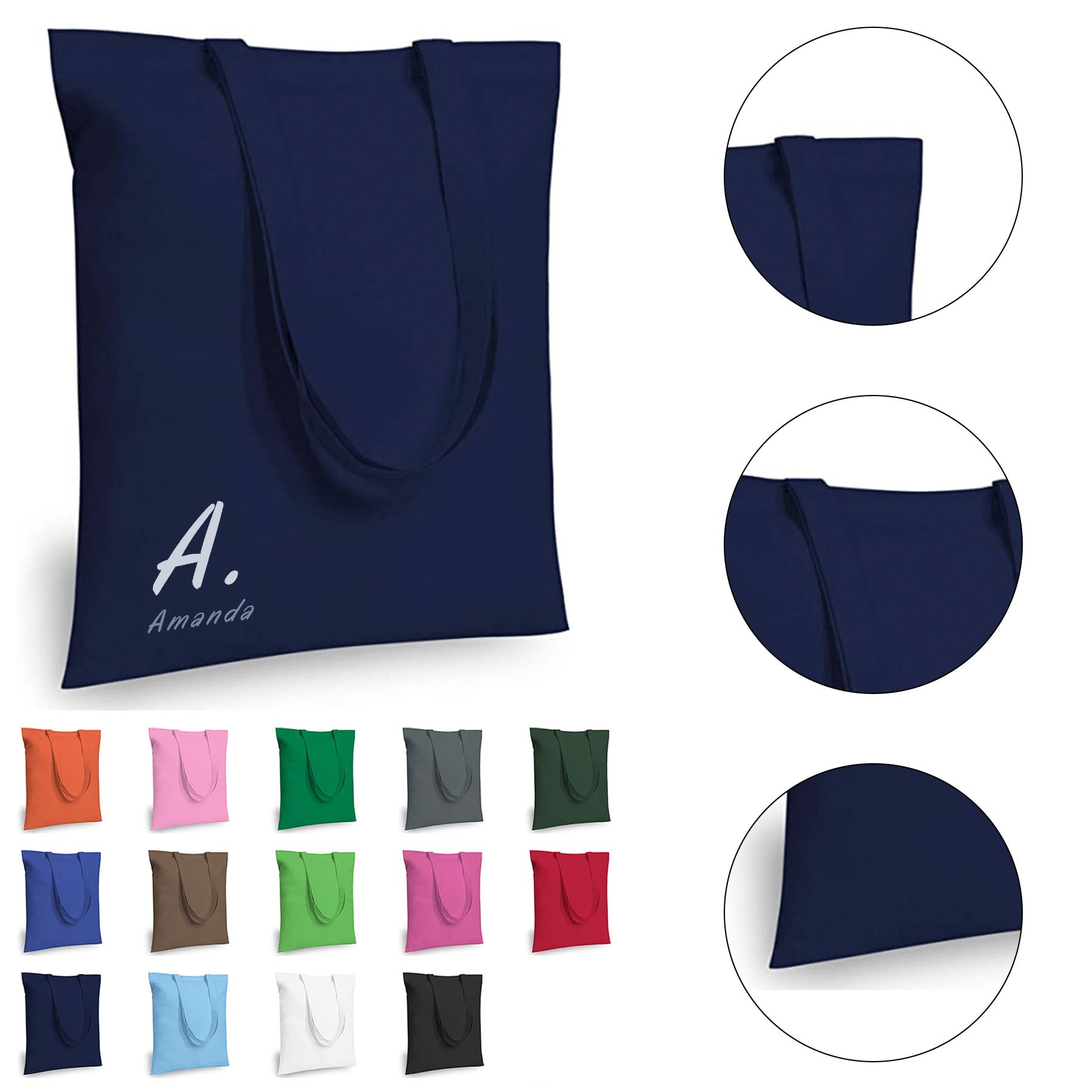 Natural Cotton Canvas Tote Bag