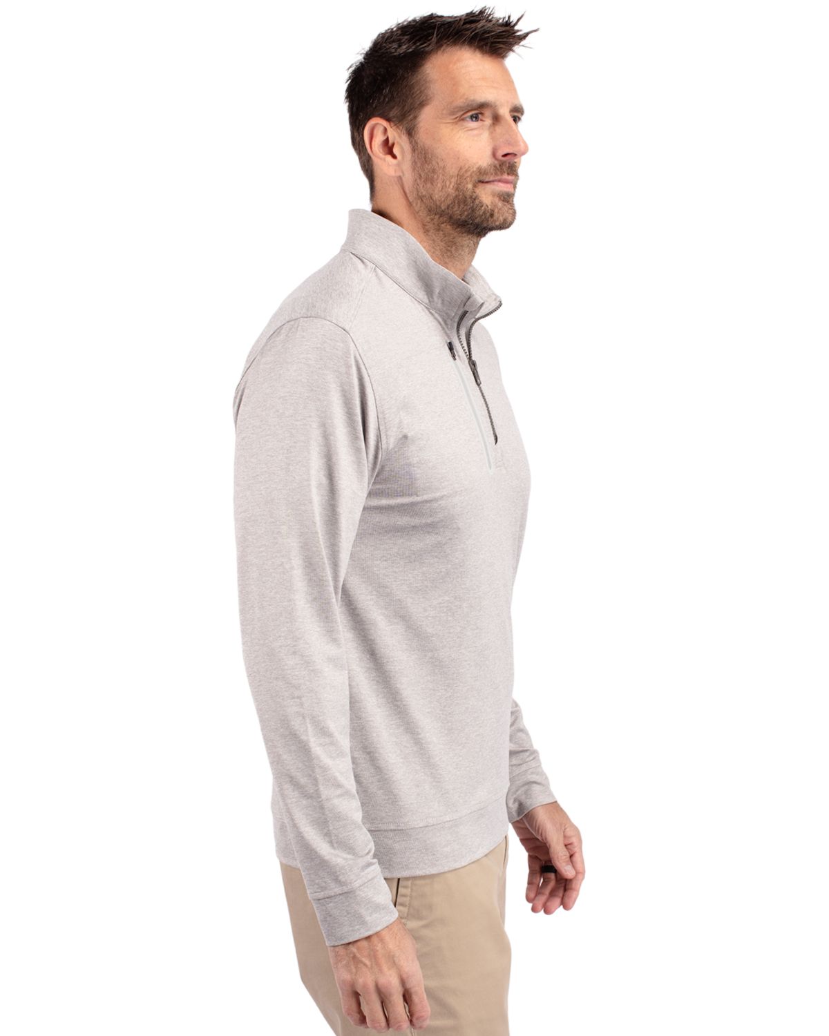 Cutter & Buck Stealth Heathered Mens Quarter Zip 75