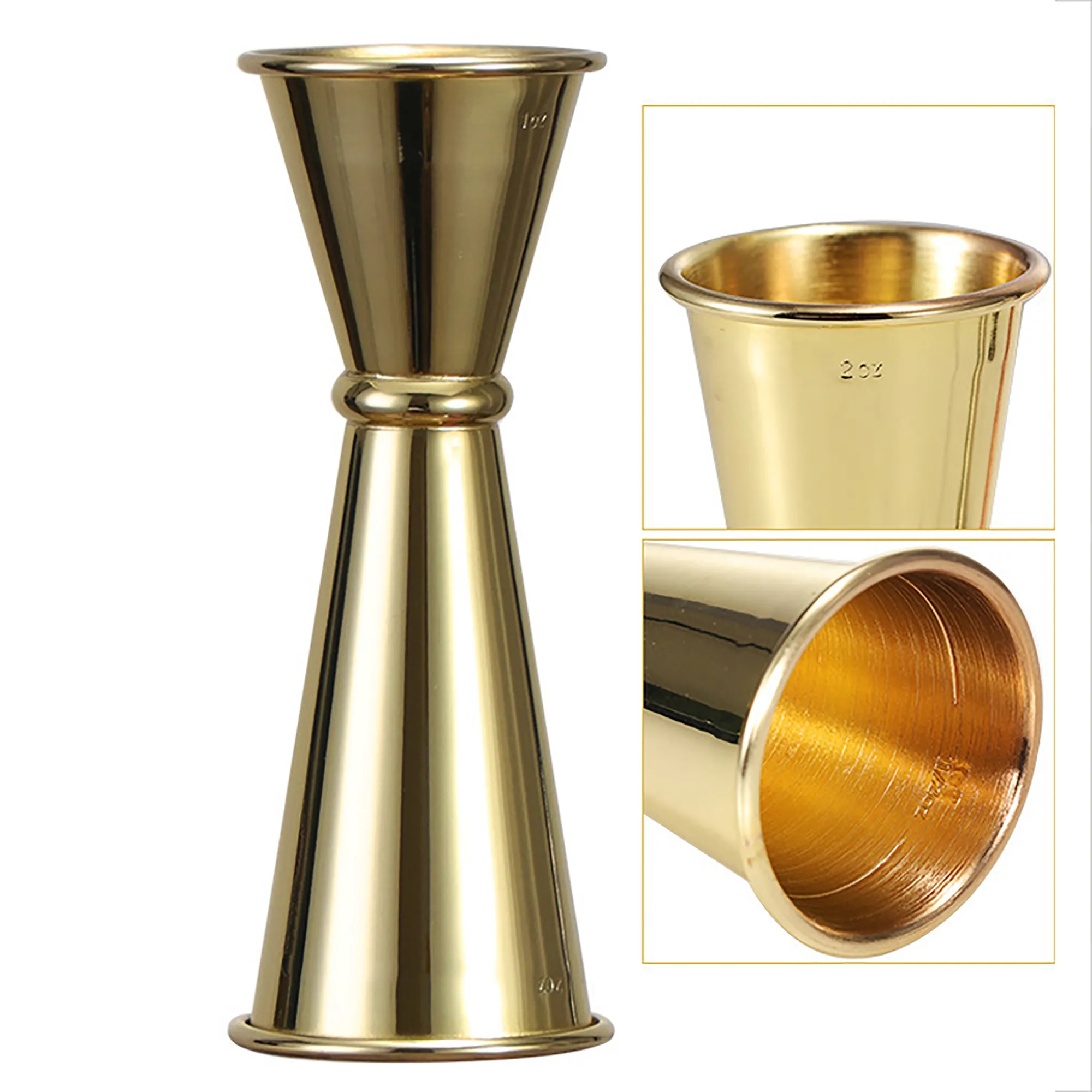 1oz / 2oz Stainless Steel Measure Jigger Cup 5