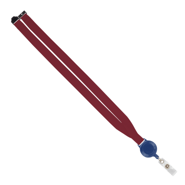 IMPORT 3/4" Polyester Lanyard with Retractable Badge Reel and IPH7 back of neck convenience release. 29