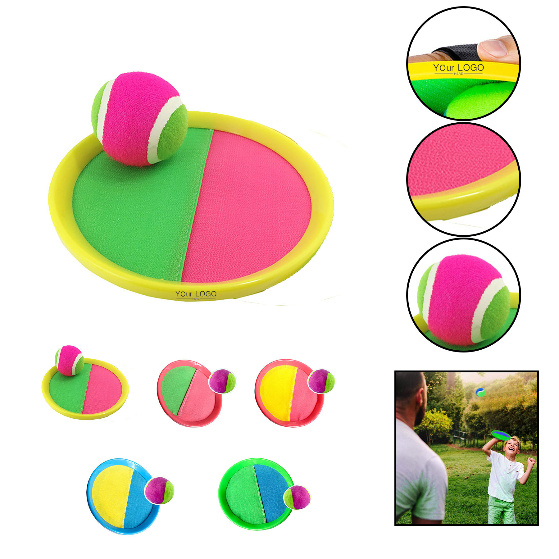 Ball Catch Paddle Set Games Beach Toys 2