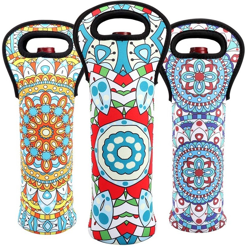 Neoprene Wine Tote Carrier Bag 3