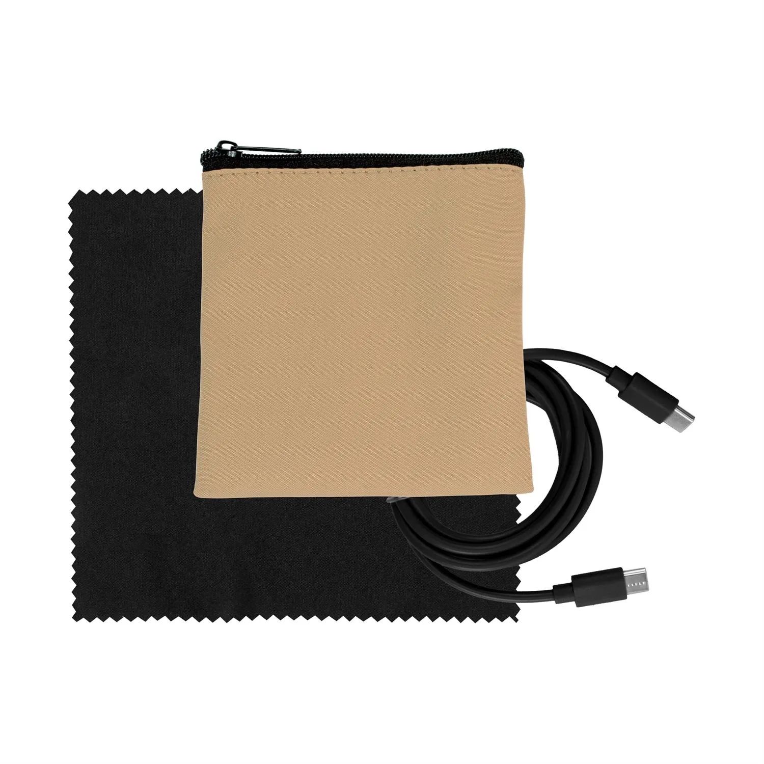 Tan Executive C to C Cable & Cloth Set 11