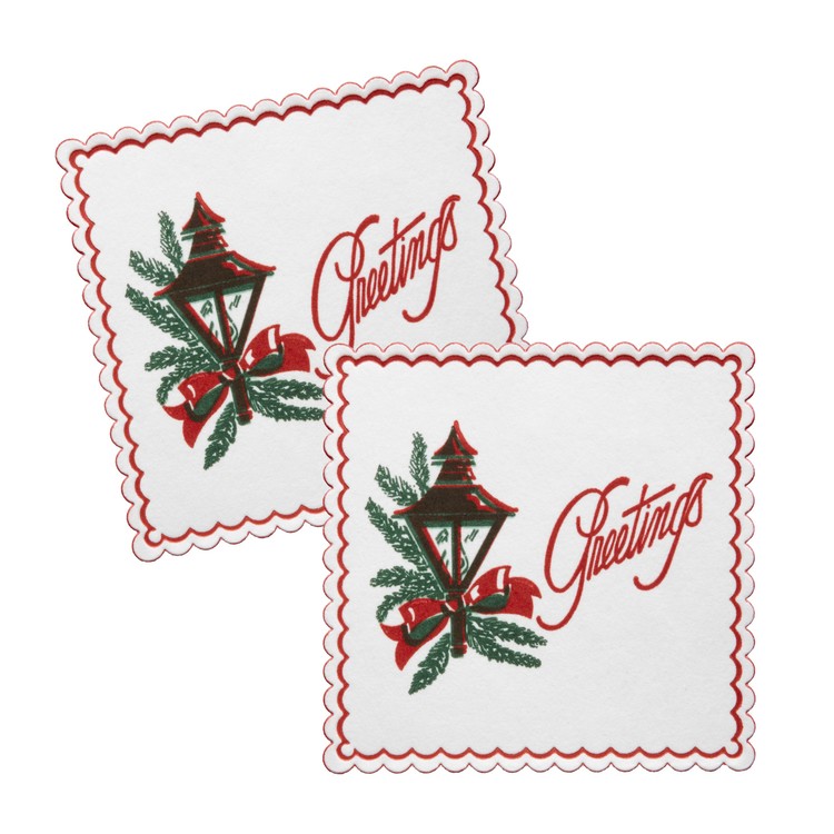 Soft Embossed 7-Ply 4.25" Square Tissue Coaster 1
