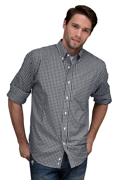 Easy-Care Gingham Check Shirt