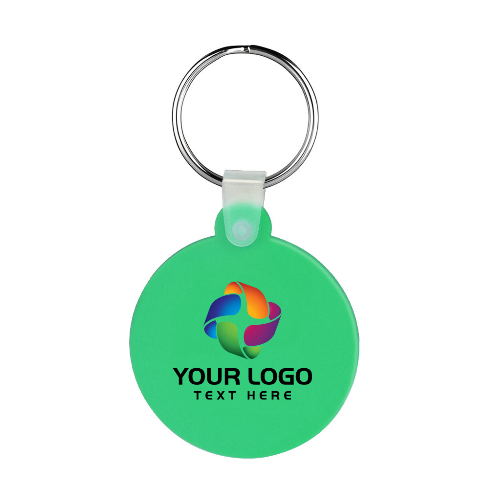 Round Shaped Silicone Keychain 44