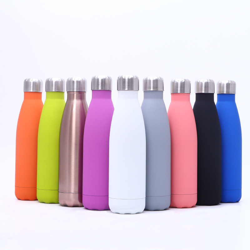 17Oz Matt Stainless Steel Vacuum Insulated Water Bottle 6