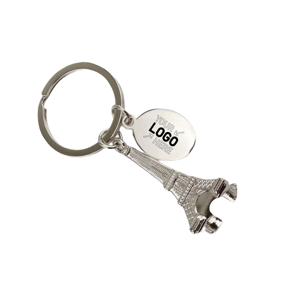 Eiffel Tower Metal Keychain 2