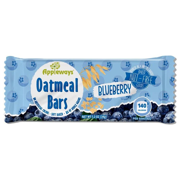Appleways Soft Oatmeal Bars - Blueberry 1.2 oz