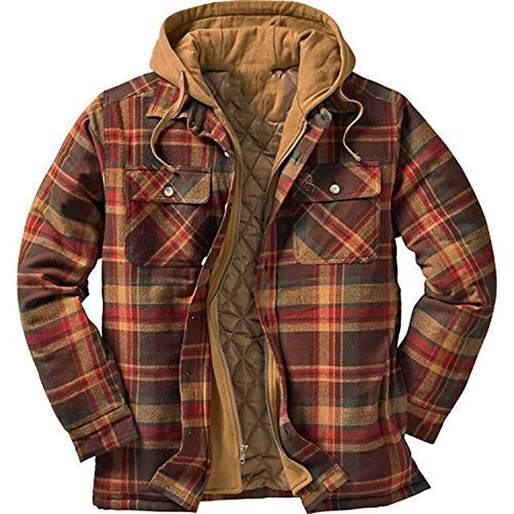 Plaid Cotton Hooded Jacket 20