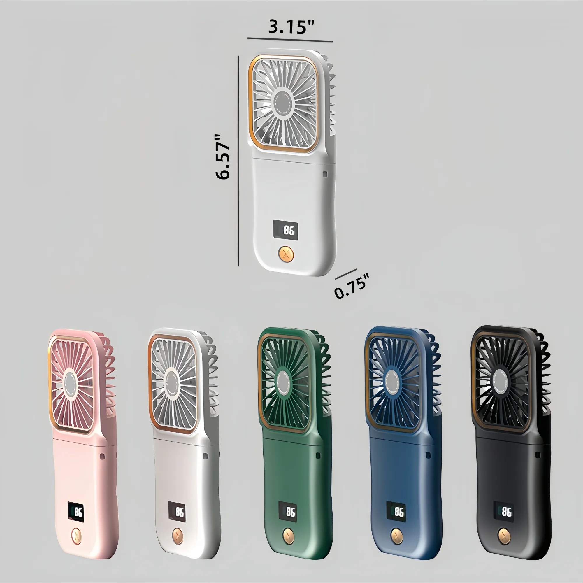 Portable Foldable Phone Stand Fan With Power Bank 7