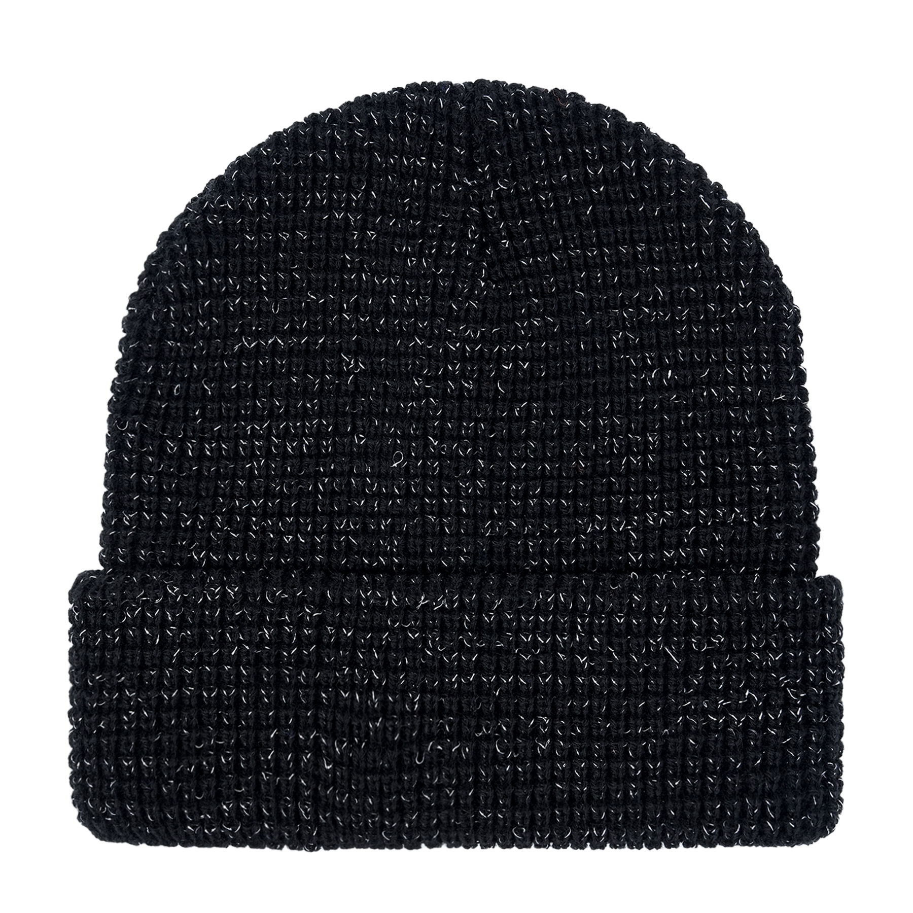 Shiny Waffle Knit Cuffed Beanie (Unisex) 10