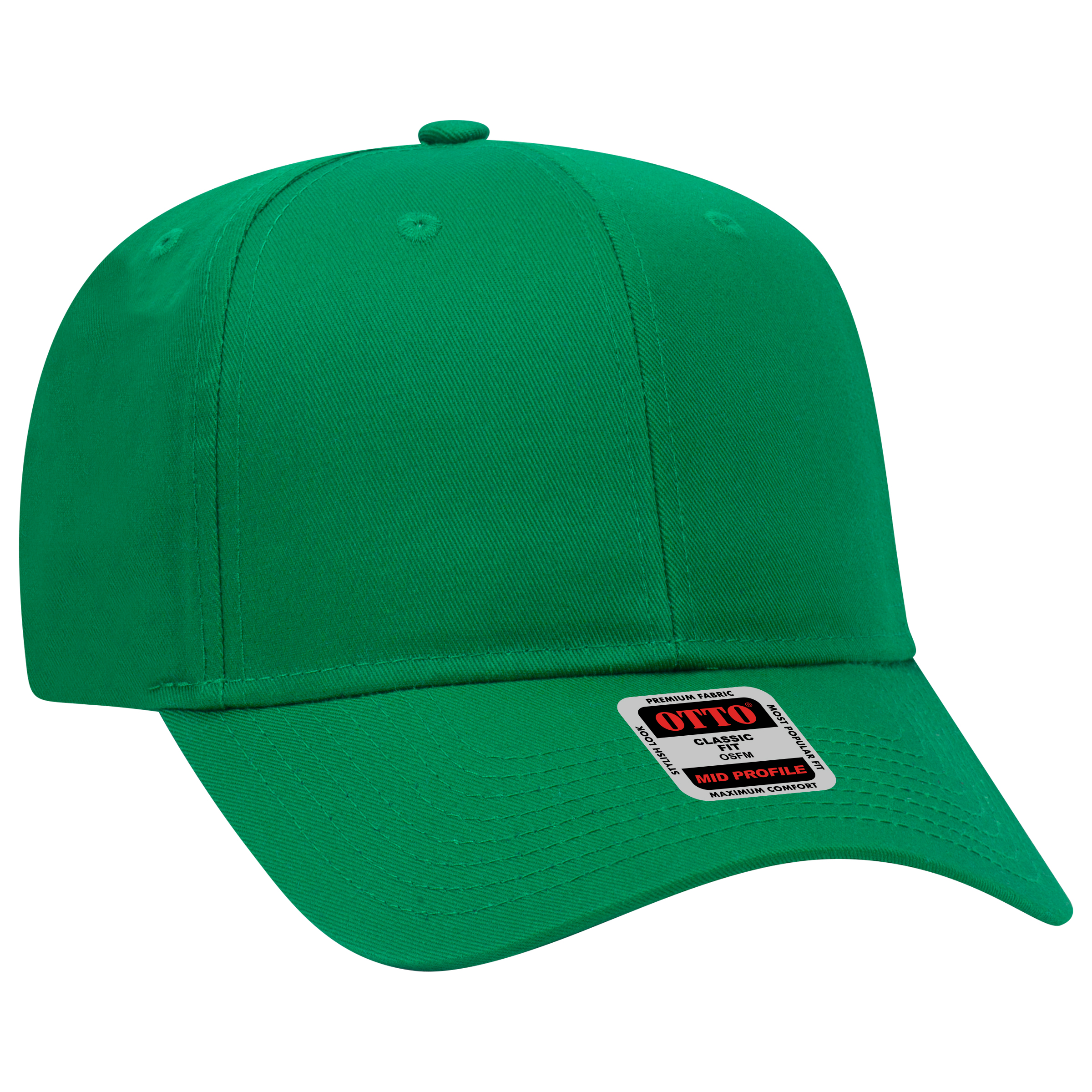 OTTO CAP® 6 Panel Mid Profile Baseball Cap 1