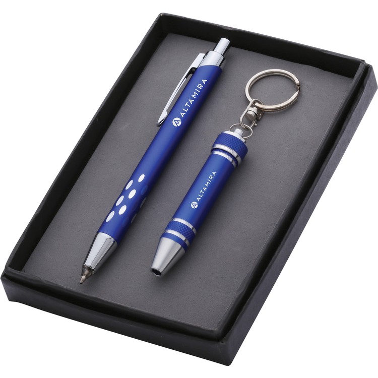 Andromeda LED Pen & Screwdriver Keychain Gift Set