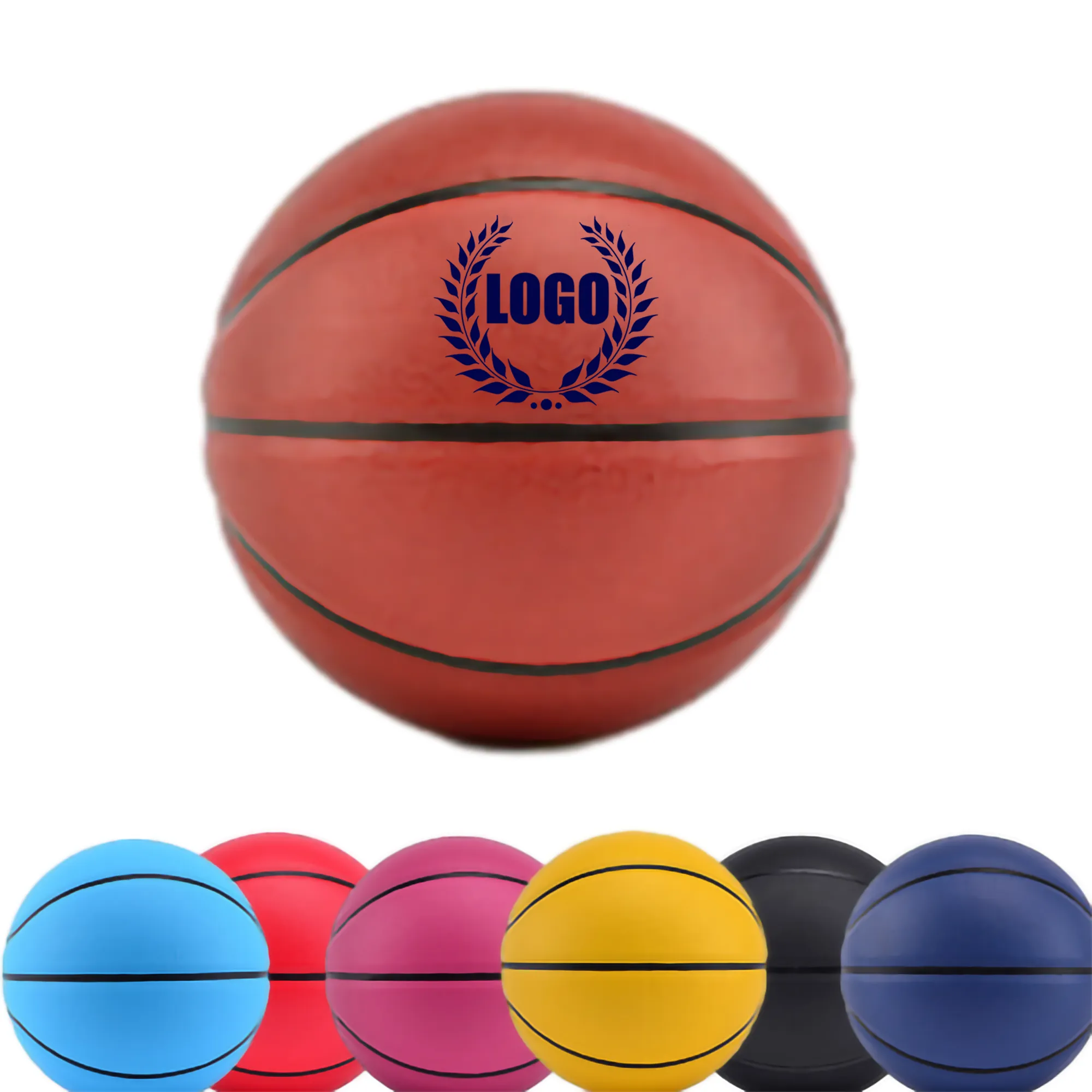 9.7" Dia Basketball Outdoor Indoor Rubber 2