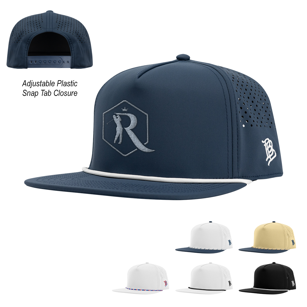 Branded Bills 555 Bare Flat Rope Cap 7