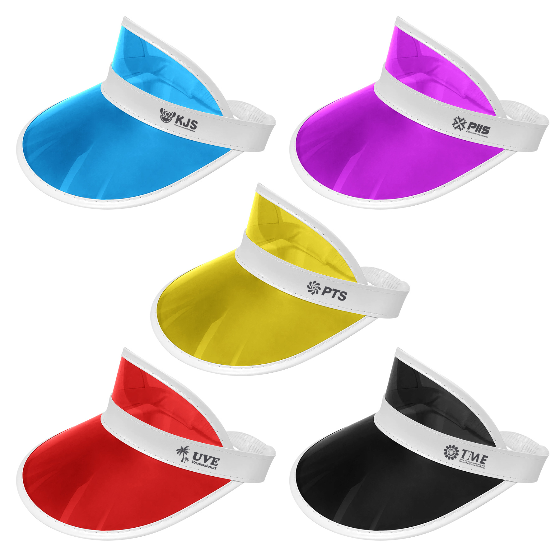 Plastic Sun Visor With Elastic Band 5