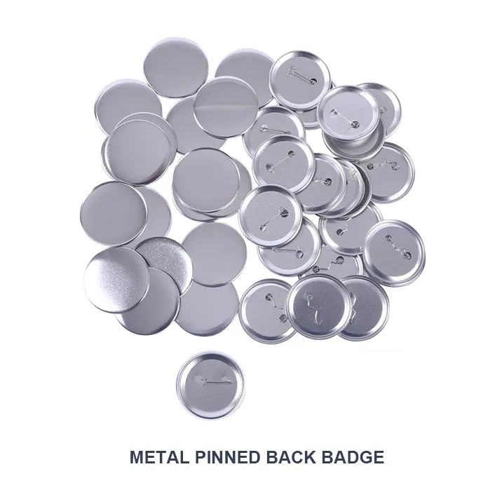 Tinplate Round Button With Safety Pins 6