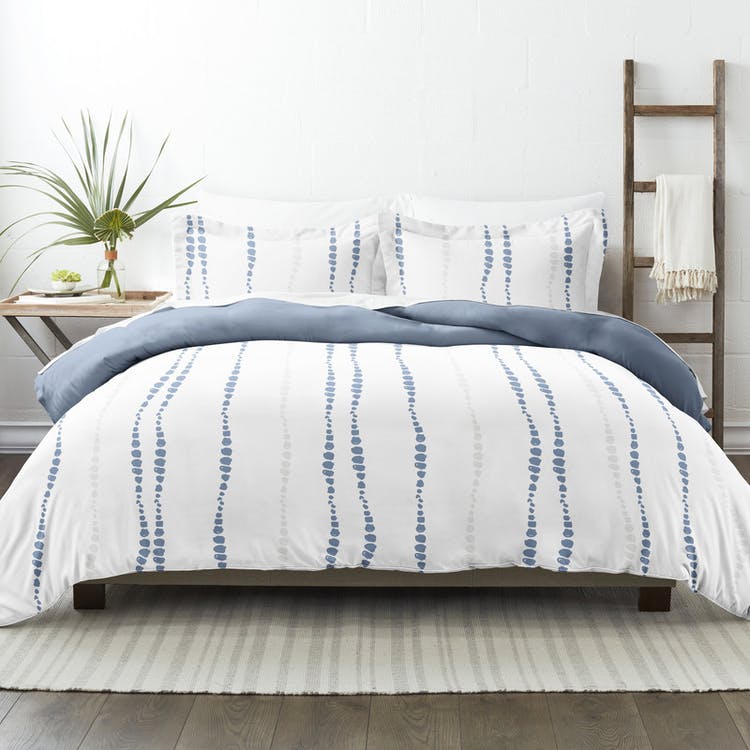 Reversible Duvet Cover Sets - Blue Urban Twin-XL 2 Piece 1