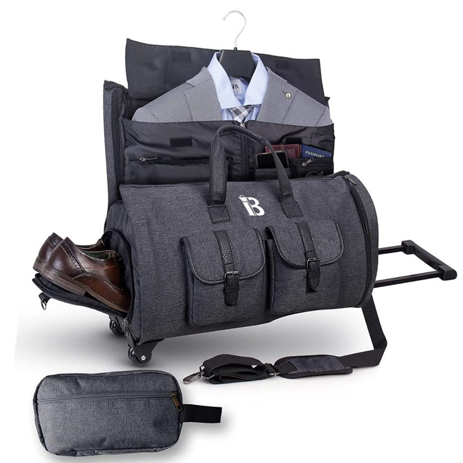 Large Capacity Oxford Travel Storage Duffel Bag With Wheel 8