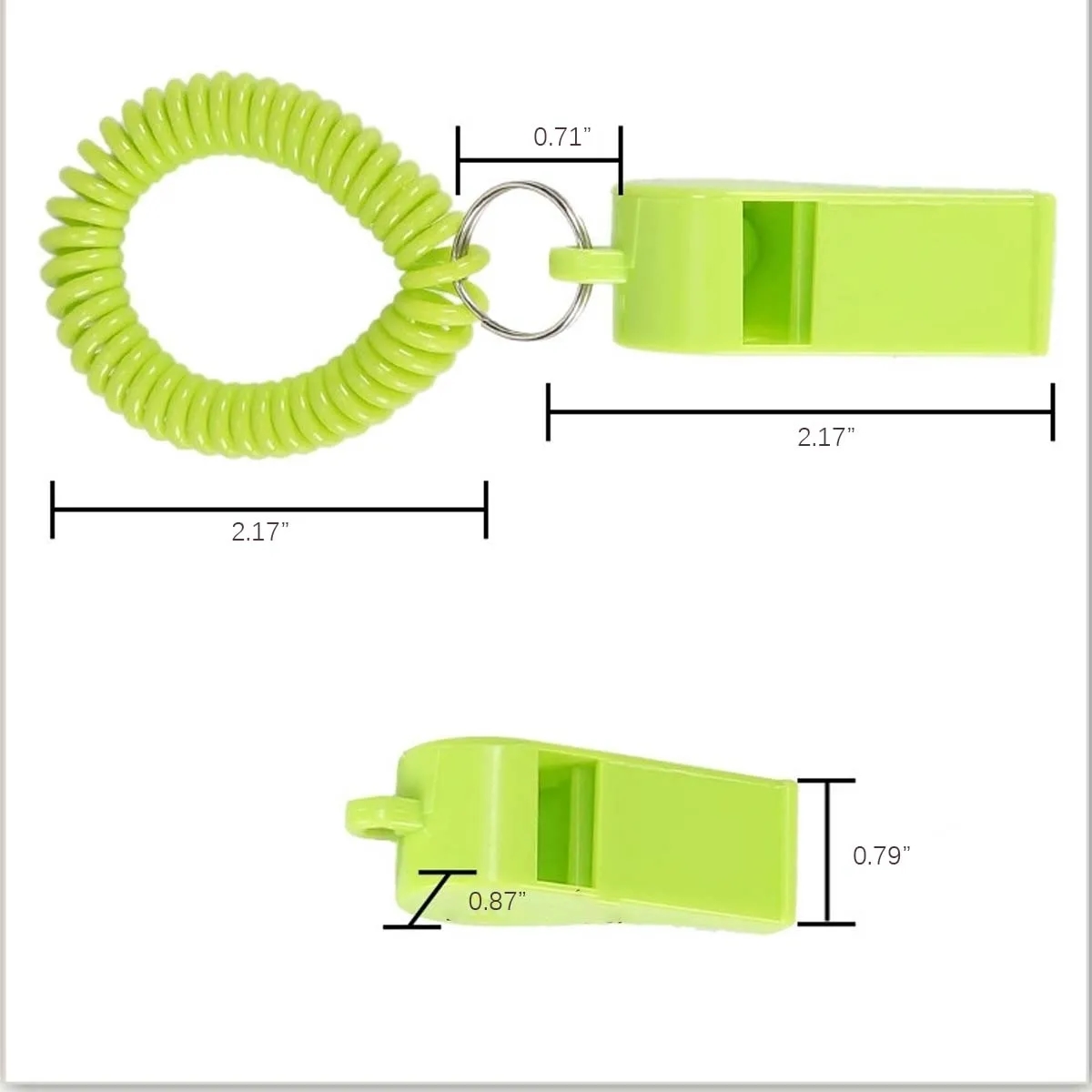 Coaches Referees Whistle with Coiled Bracelet Keychain 4