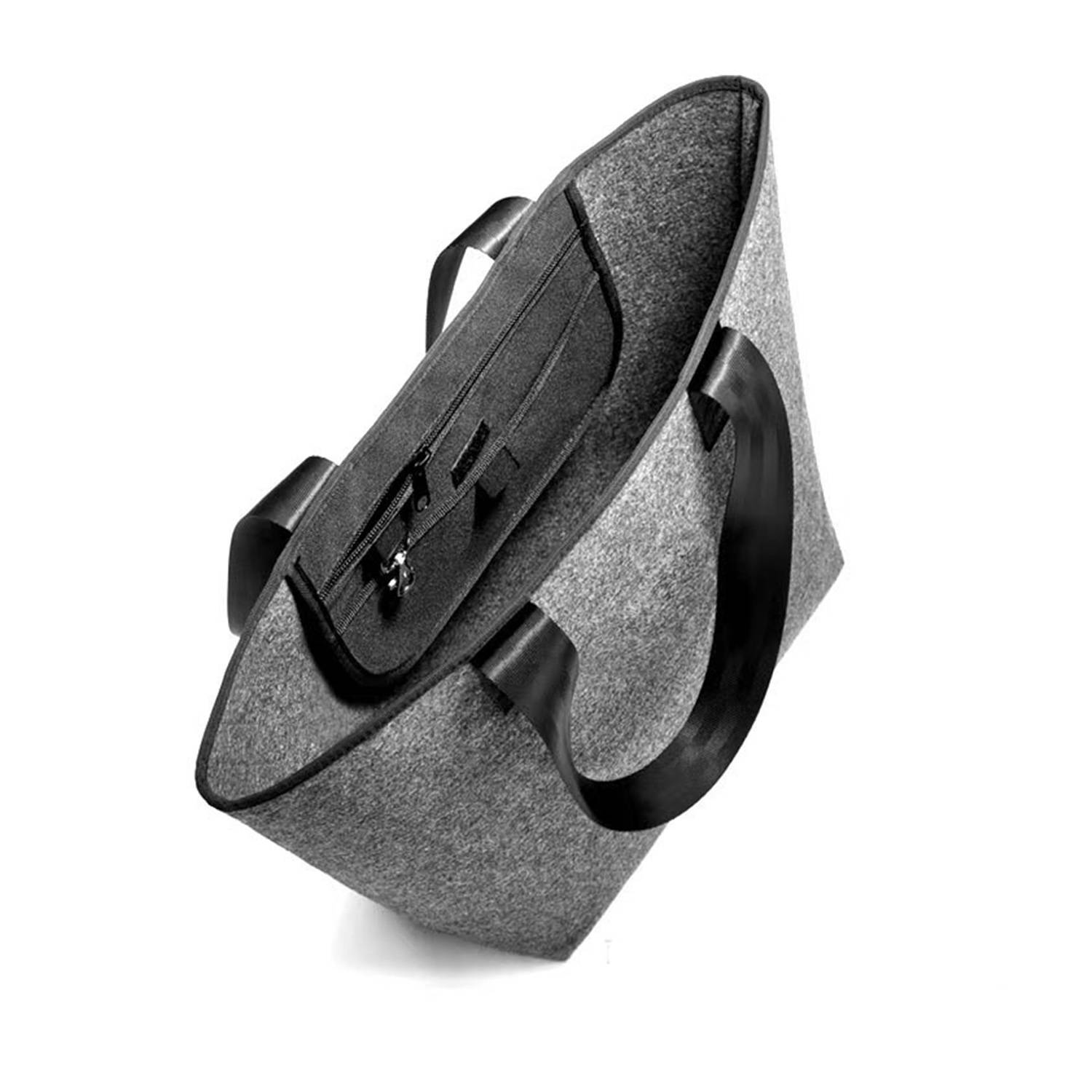 Fashionable Recycled Felt Tote, custom tote bag with logo imprint 4