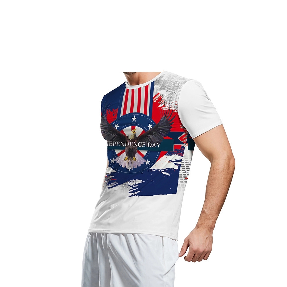 Customized  American Flag 4th of July Patriotic T-Shirt 9