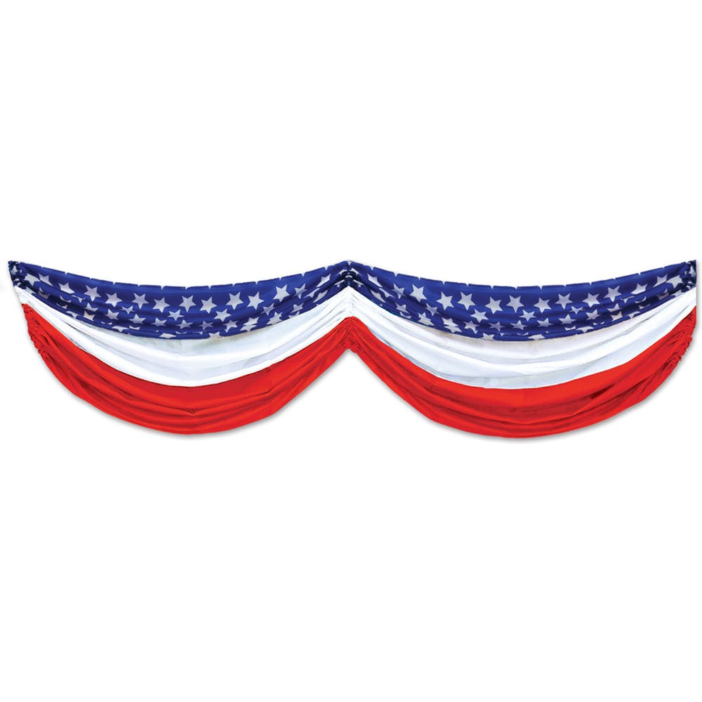 Stars & Stripes Fabric Bunting - 5'10" 2