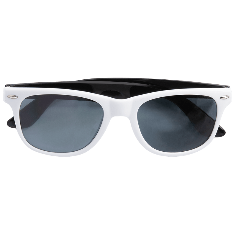 Custom White Frame Plastic Sunglasses 18