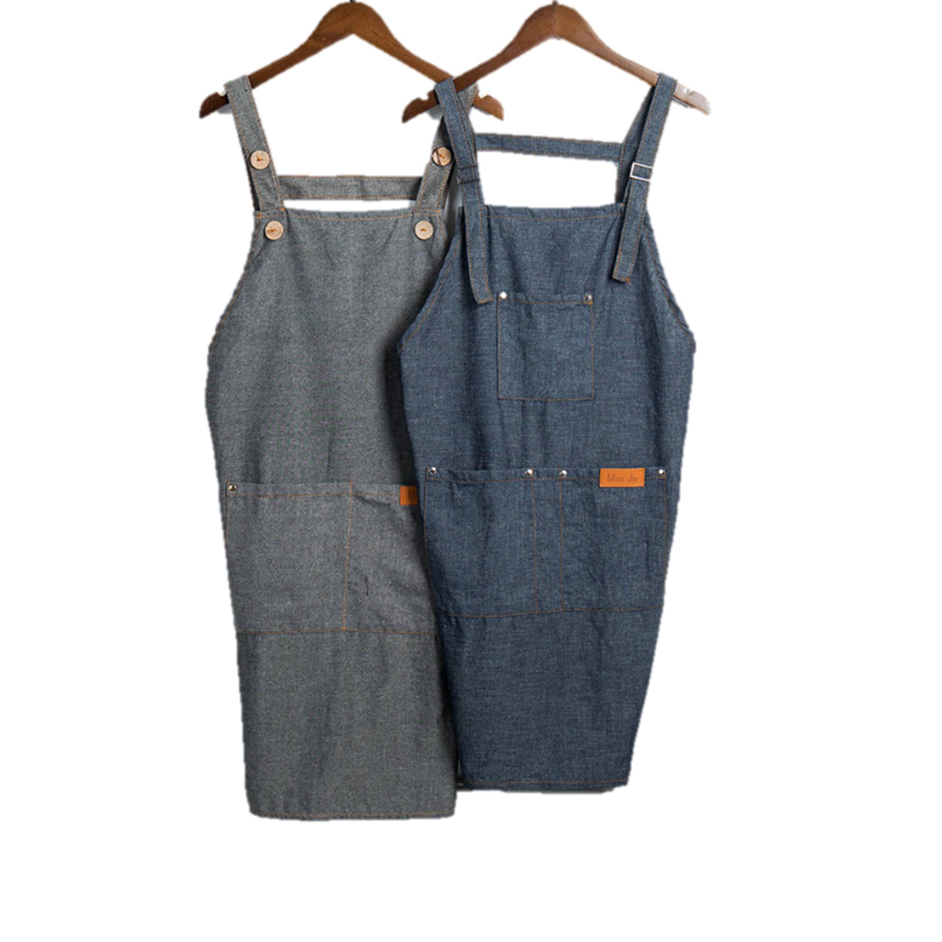 Adjustable Strap Denim Aprons 5
