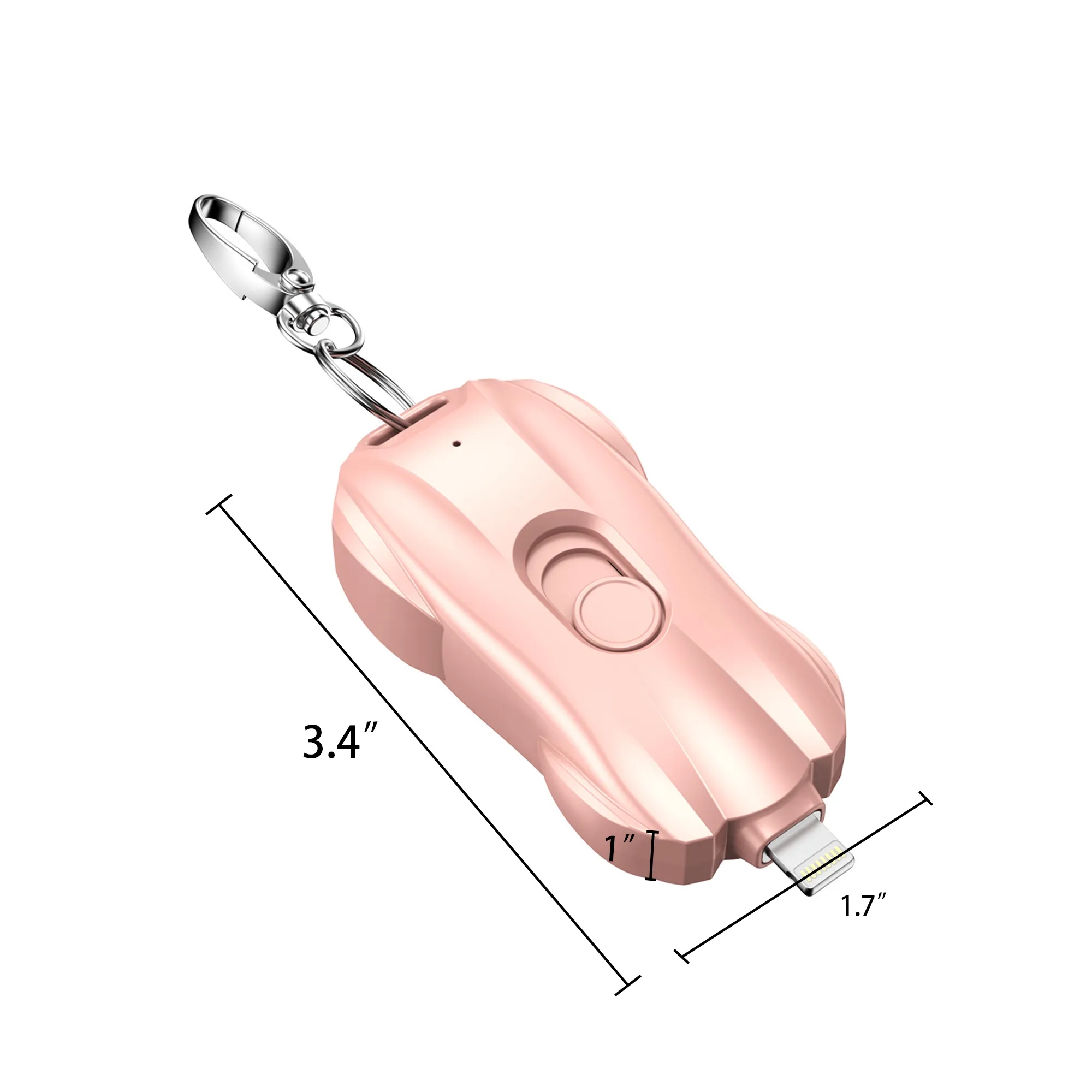 1500mA Portable Mini Keychain Emergency Charging Bank 2