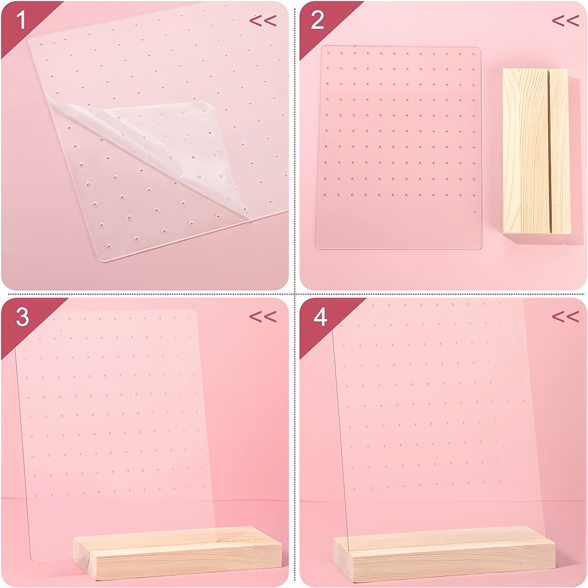Acrylic Jewelry Display Stand for Earrings and Necklaces 7
