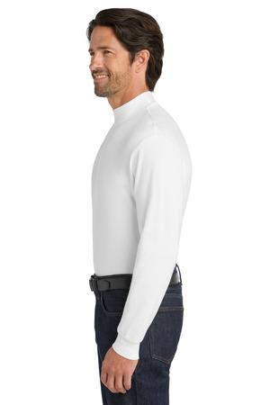 Interlock Knit Mock Turtleneck