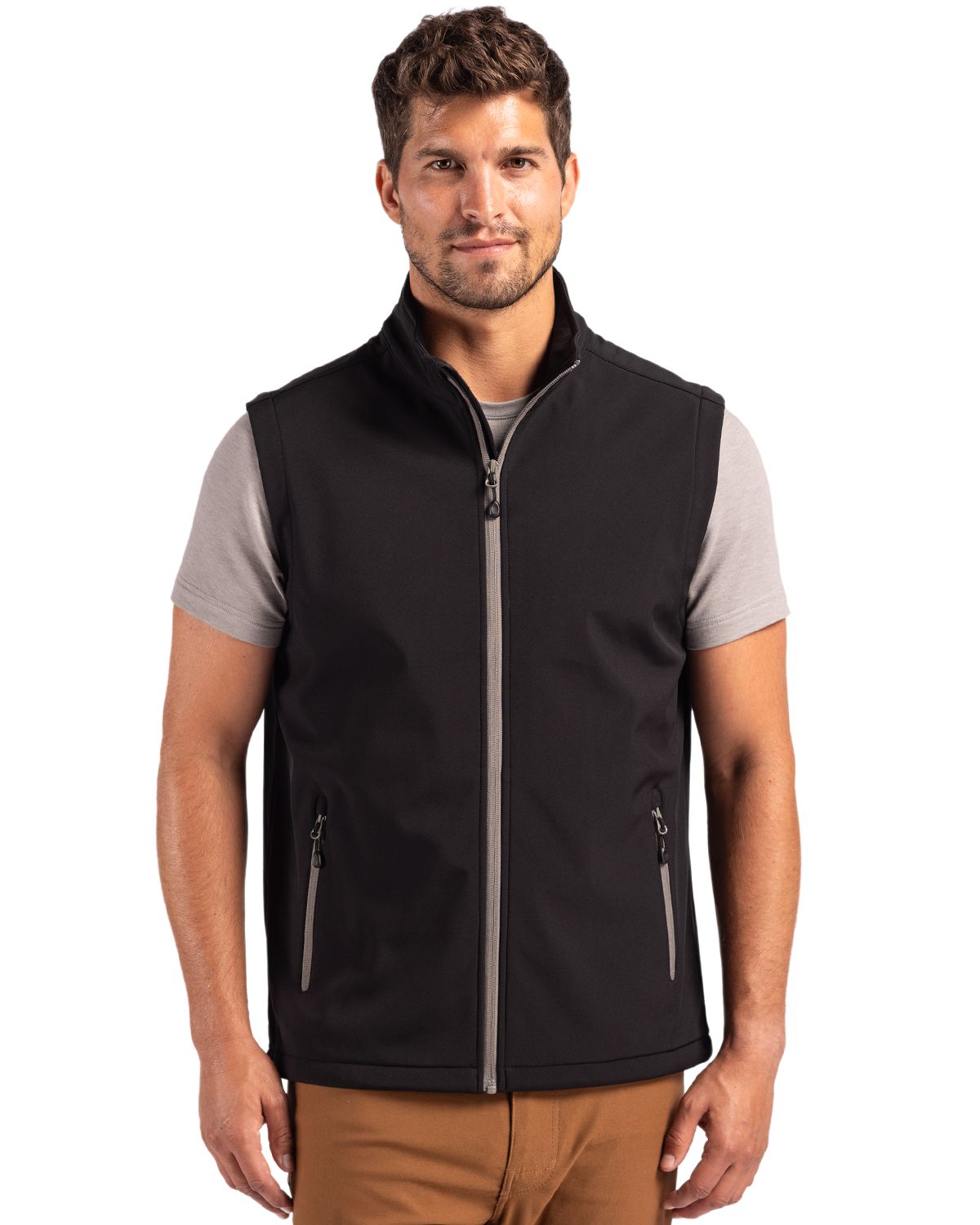 Tempo Stretch Full Zip Mens Softshell Vest