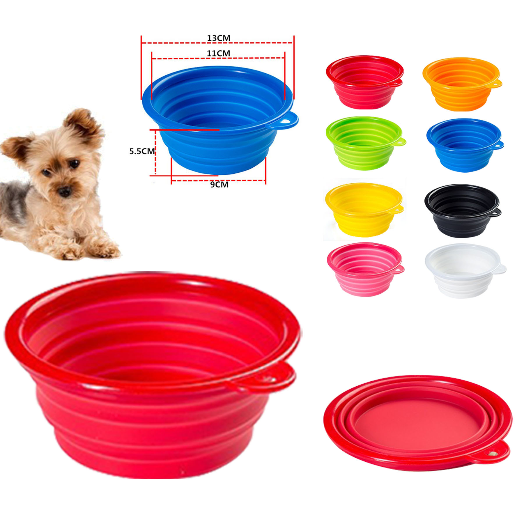 Pet Silicone Foldable Bowl 2