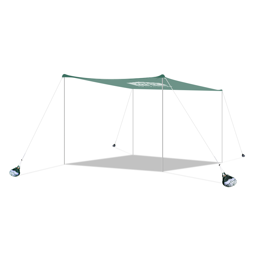 108" X 108" Portable Sunshade 2