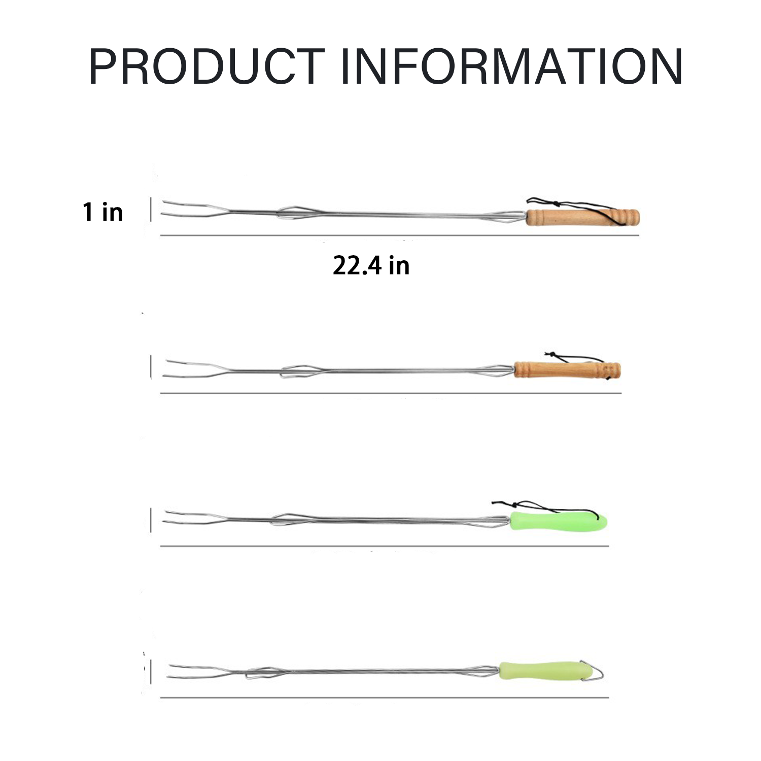 Stainless Steel Telescopic Barbecue Fork 3