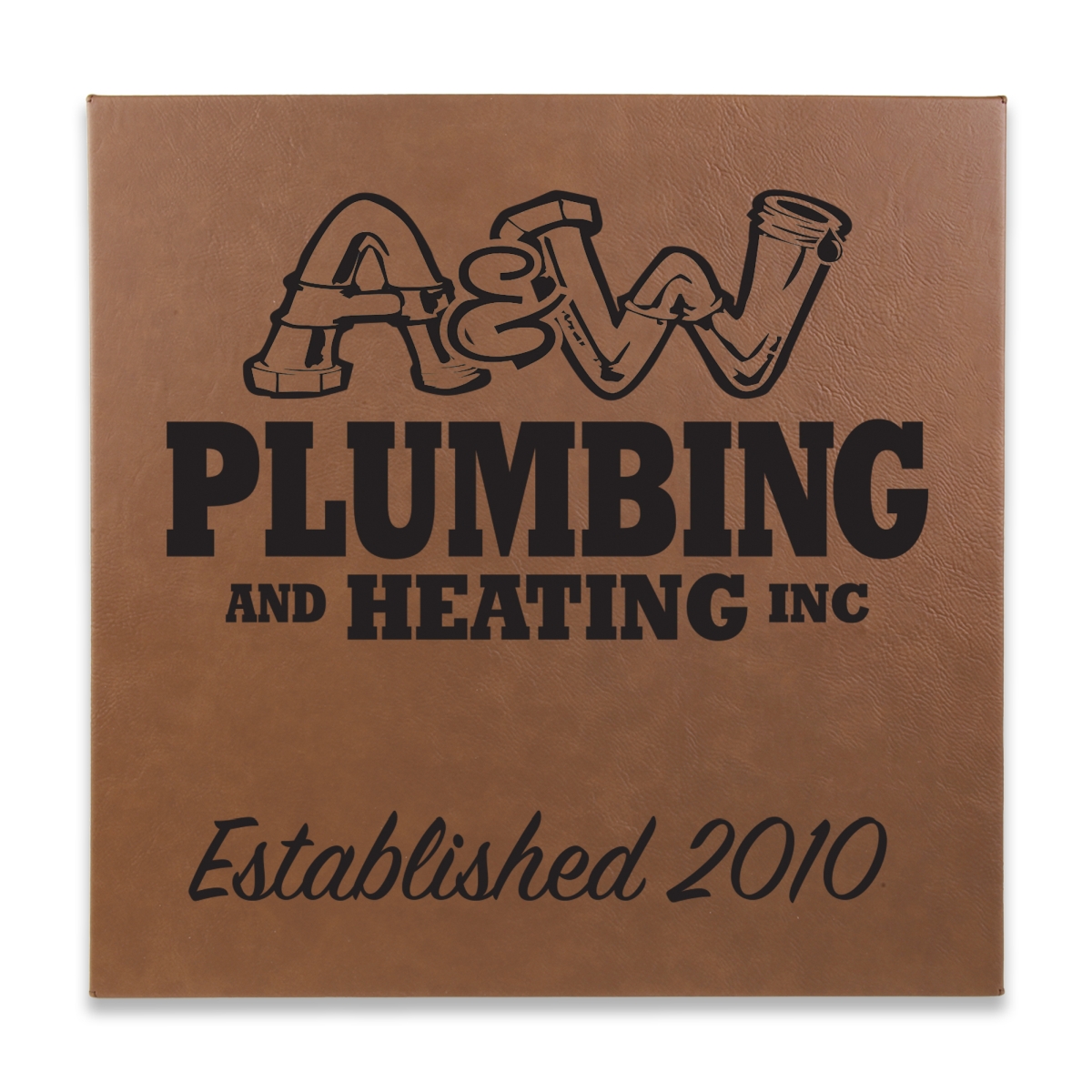 Laser Engraved Leatherette Wall Decor & Plaque (14"x14") 8