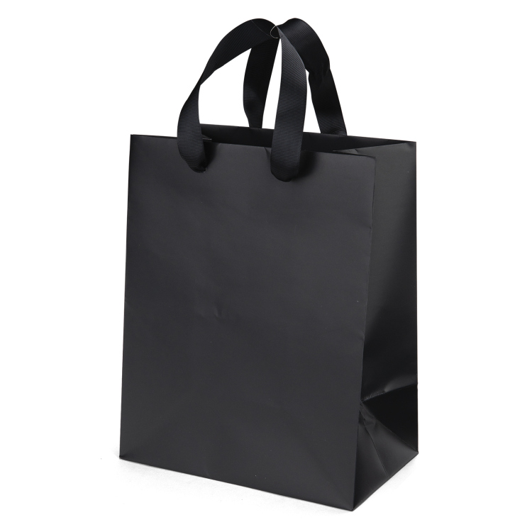 Elizabeth™- Ribbon Handle Matte Eurotote - Foil Print 8