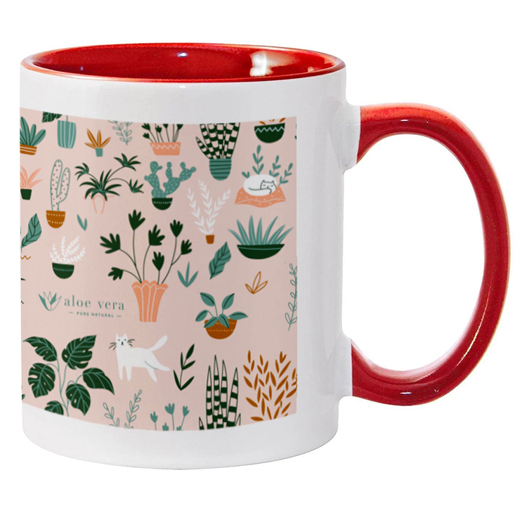 11oz Full Color Colored Handle Mug 36